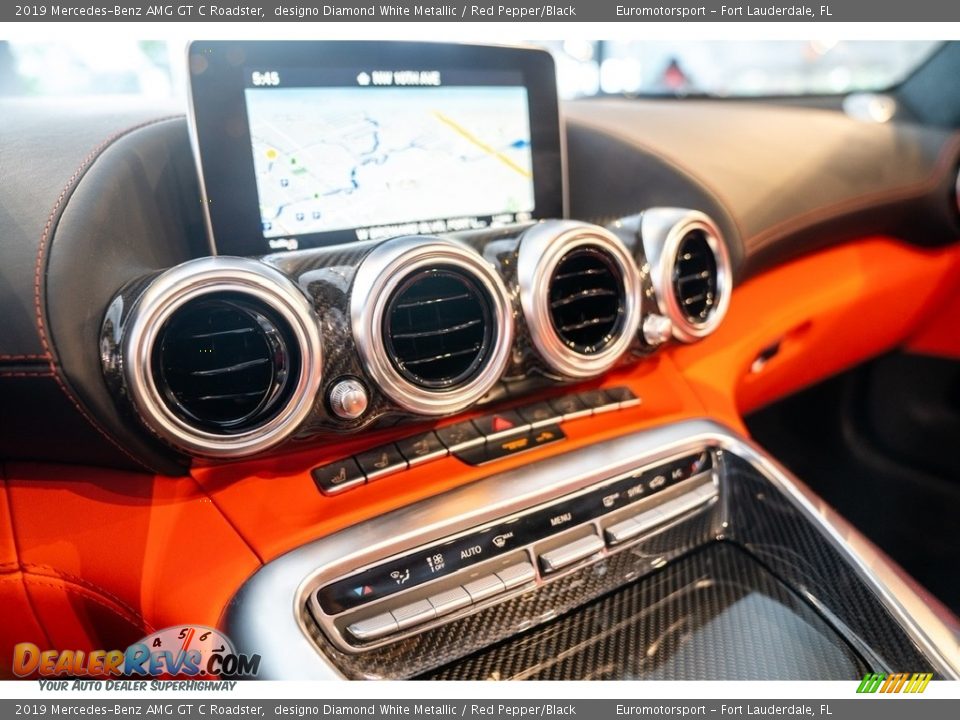 2019 Mercedes-Benz AMG GT C Roadster designo Diamond White Metallic / Red Pepper/Black Photo #31