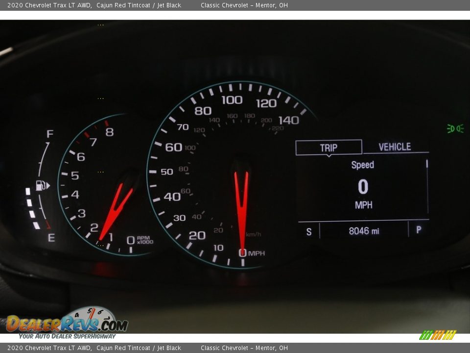 2020 Chevrolet Trax LT AWD Cajun Red Tintcoat / Jet Black Photo #8