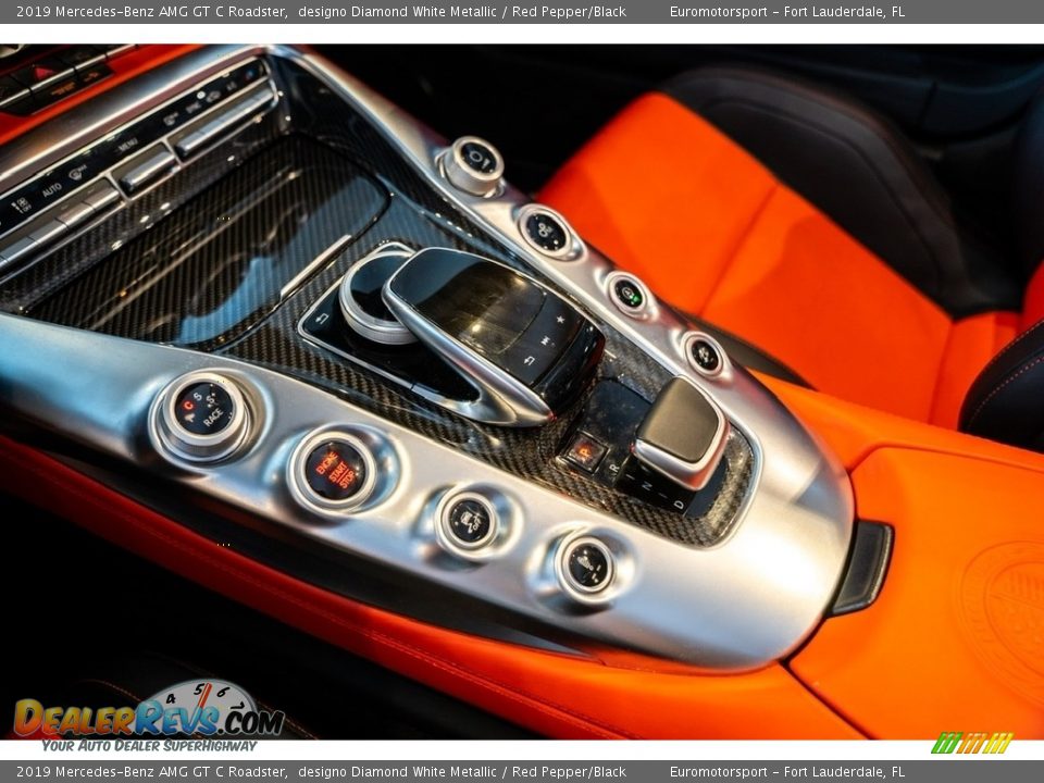 2019 Mercedes-Benz AMG GT C Roadster designo Diamond White Metallic / Red Pepper/Black Photo #33