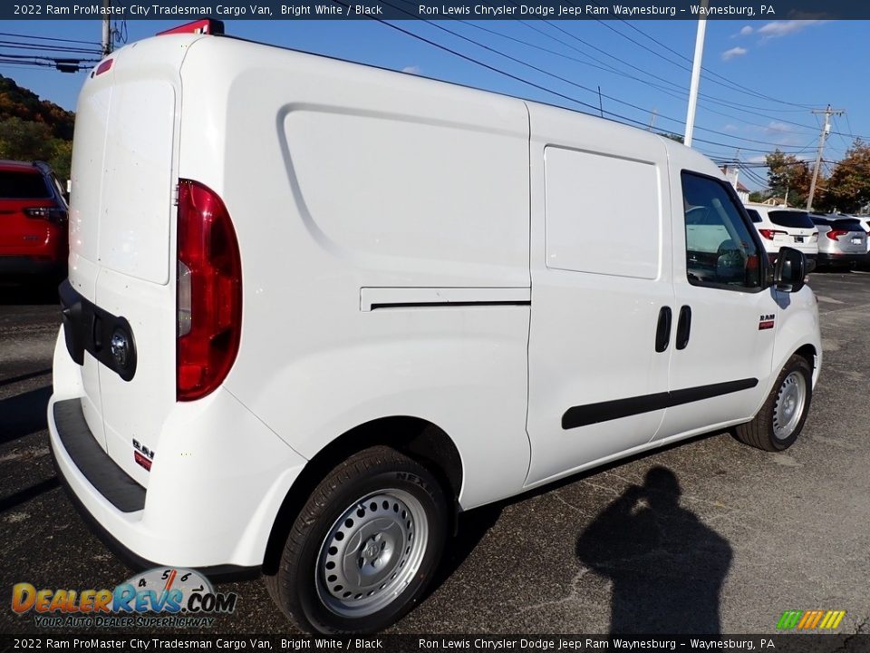 2022 Ram ProMaster City Tradesman Cargo Van Bright White / Black Photo #6