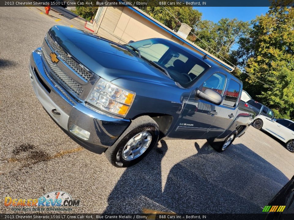 2013 Chevrolet Silverado 1500 LT Crew Cab 4x4 Blue Granite Metallic / Ebony Photo #25