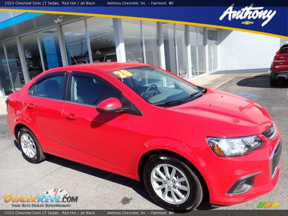 2020 Chevrolet Sonic LT Sedan Red Hot / Jet Black Photo #1