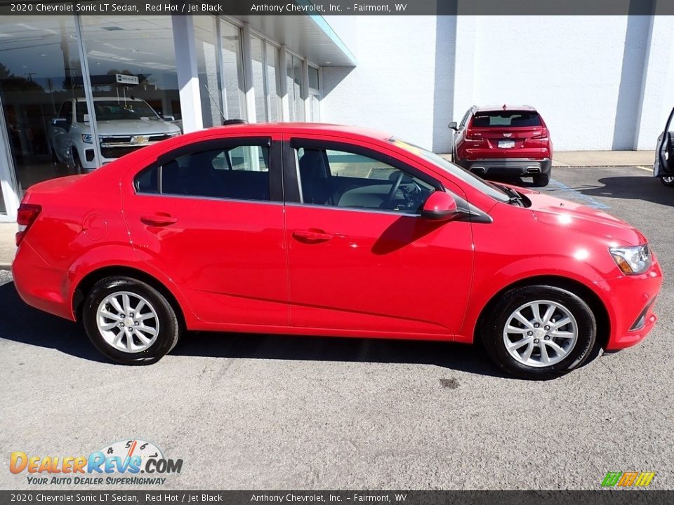 2020 Chevrolet Sonic LT Sedan Red Hot / Jet Black Photo #2