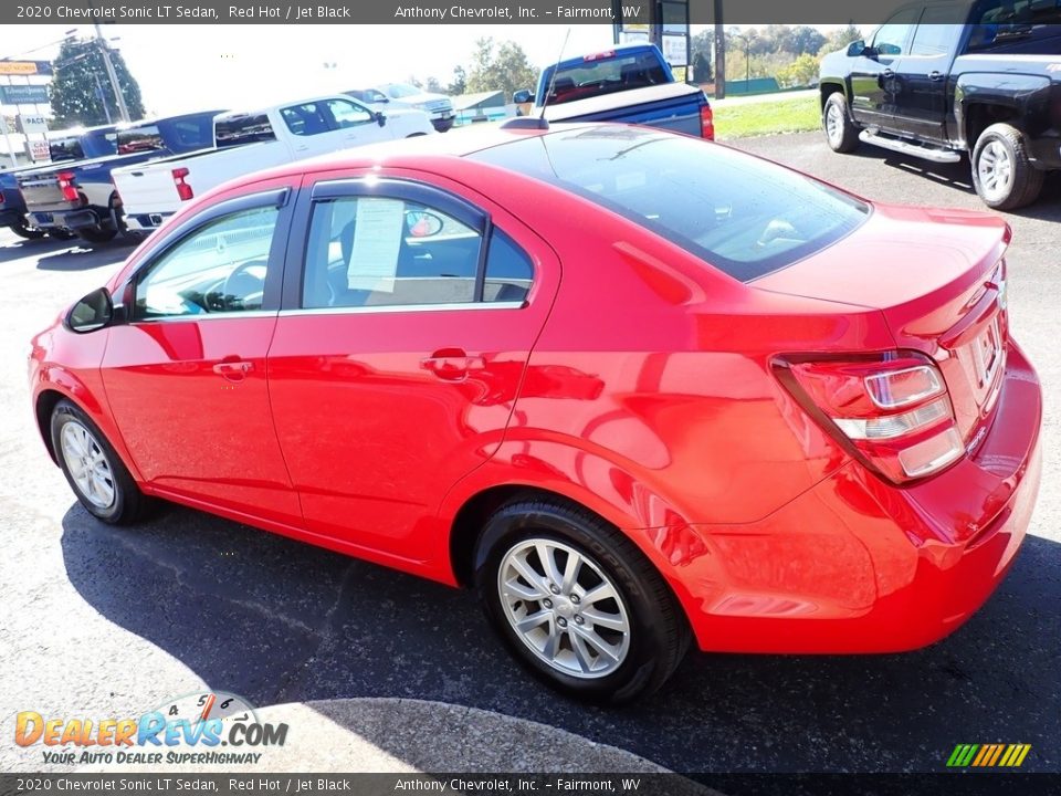 2020 Chevrolet Sonic LT Sedan Red Hot / Jet Black Photo #6