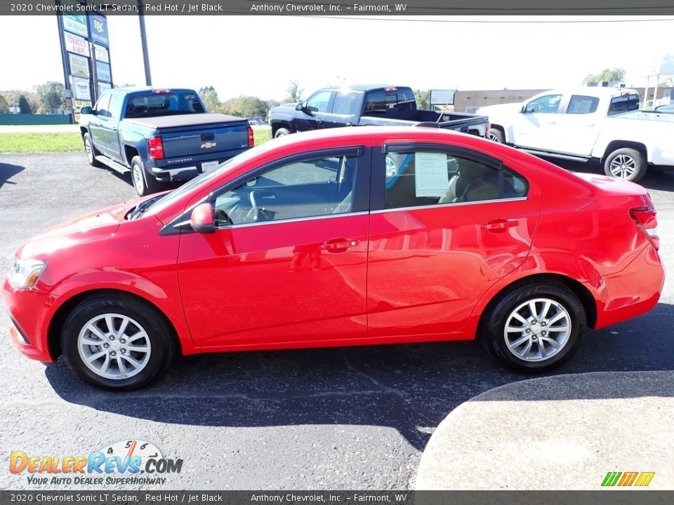 2020 Chevrolet Sonic LT Sedan Red Hot / Jet Black Photo #7