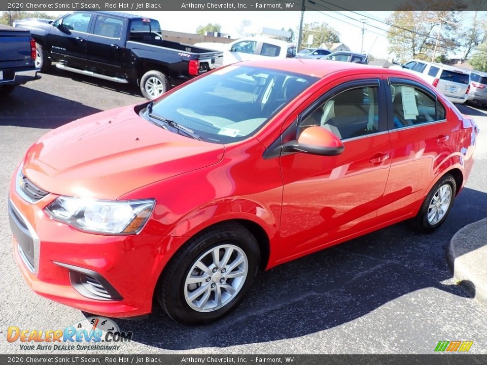2020 Chevrolet Sonic LT Sedan Red Hot / Jet Black Photo #8