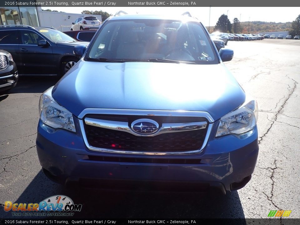 2016 Subaru Forester 2.5i Touring Quartz Blue Pearl / Gray Photo #11