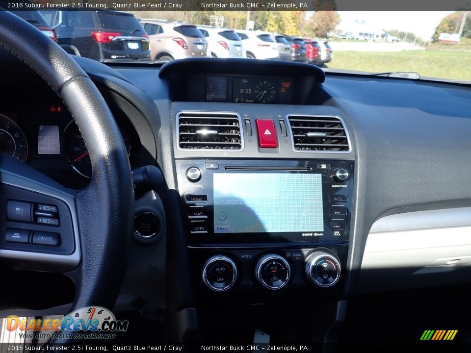 2016 Subaru Forester 2.5i Touring Quartz Blue Pearl / Gray Photo #24