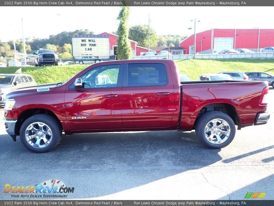 2022 Ram 1500 Big Horn Crew Cab 4x4 Delmonico Red Pearl / Black Photo #2