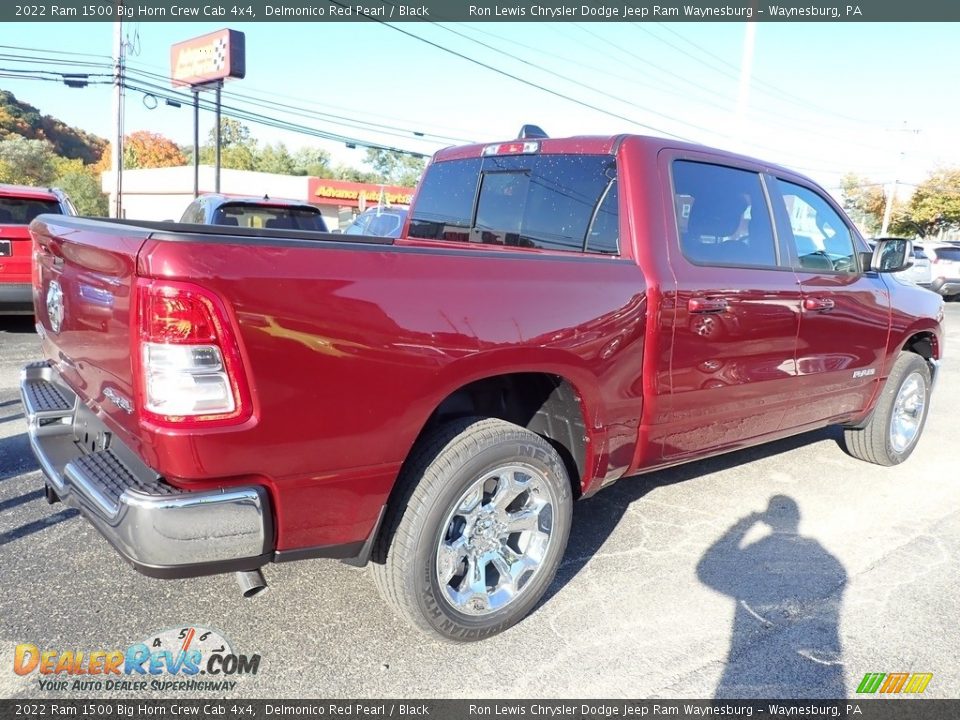 2022 Ram 1500 Big Horn Crew Cab 4x4 Delmonico Red Pearl / Black Photo #5