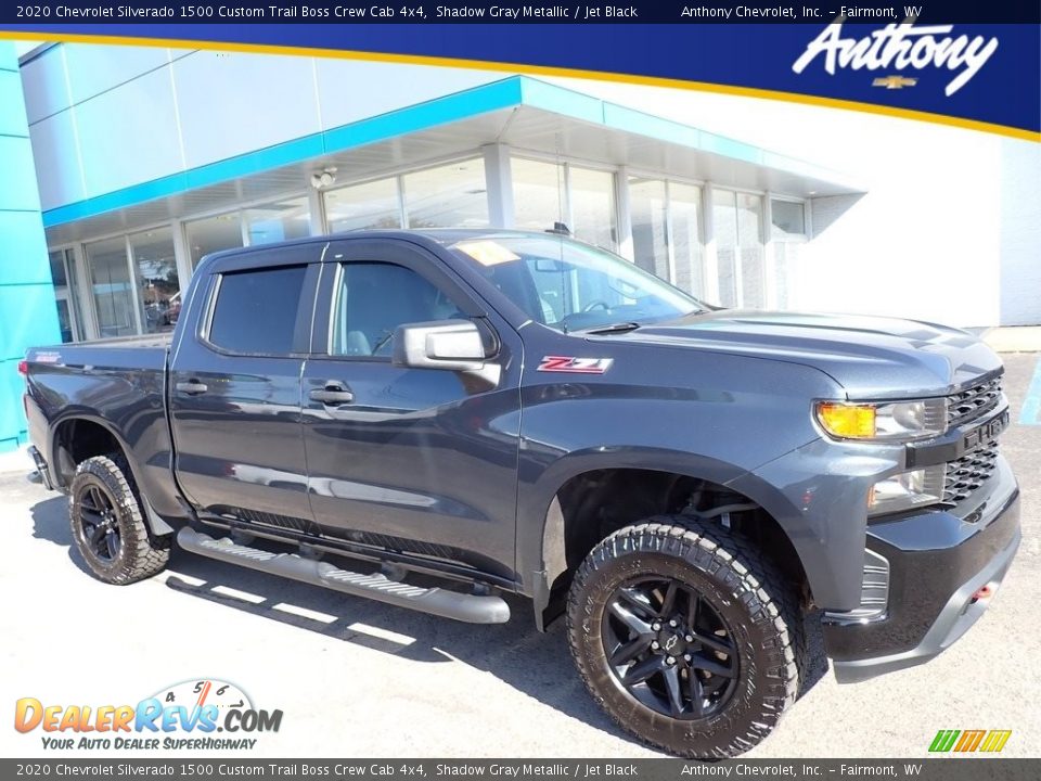2020 Chevrolet Silverado 1500 Custom Trail Boss Crew Cab 4x4 Shadow Gray Metallic / Jet Black Photo #1