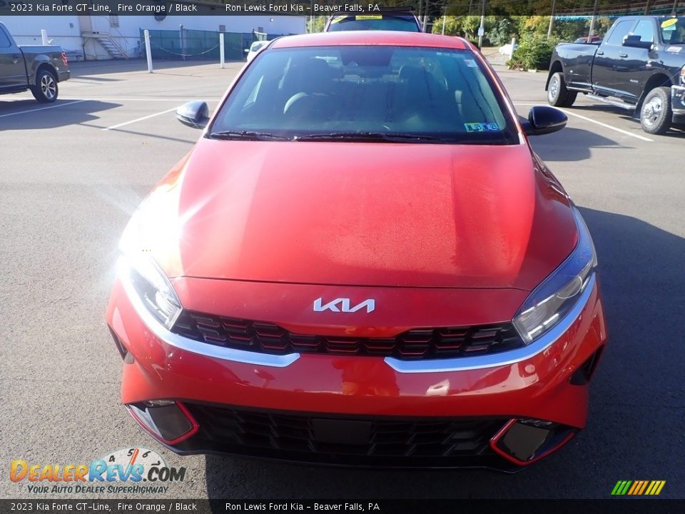2023 Kia Forte GT-Line Fire Orange / Black Photo #3