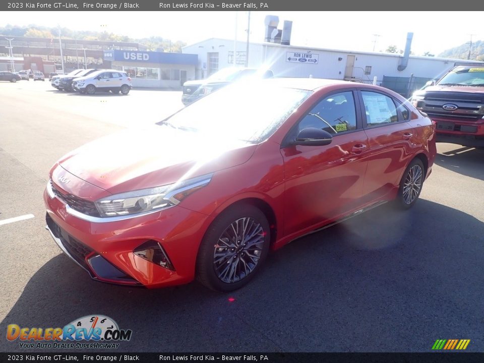 2023 Kia Forte GT-Line Fire Orange / Black Photo #4