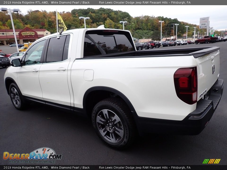 2019 Honda Ridgeline RTL AWD White Diamond Pearl / Black Photo #3