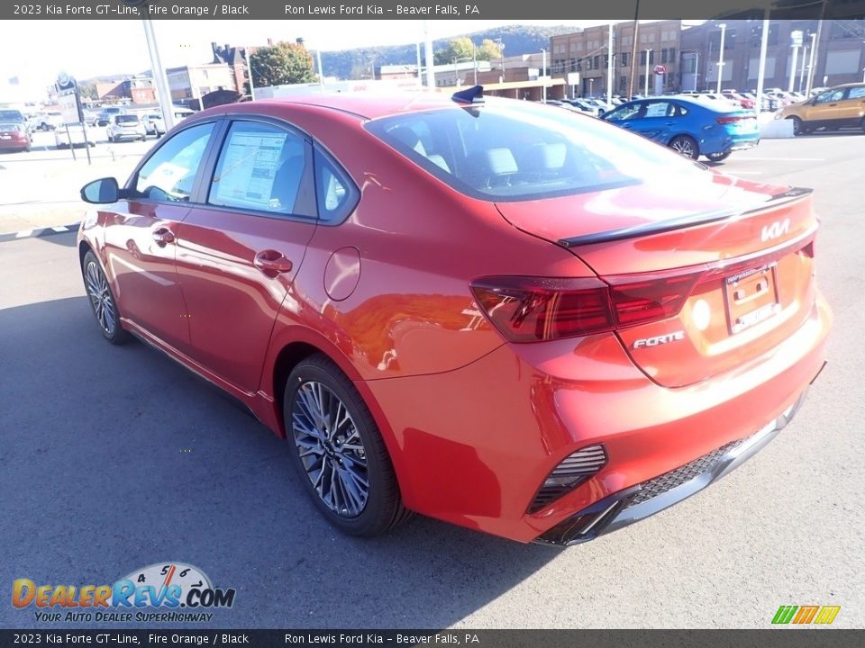 2023 Kia Forte GT-Line Fire Orange / Black Photo #6