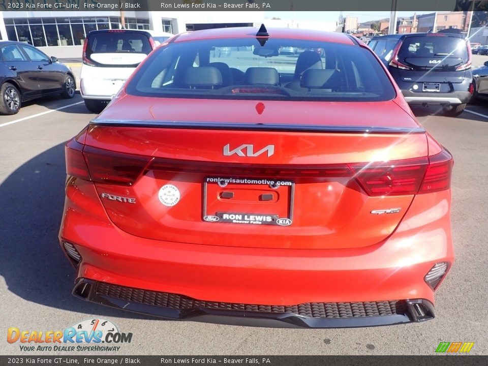 2023 Kia Forte GT-Line Fire Orange / Black Photo #7