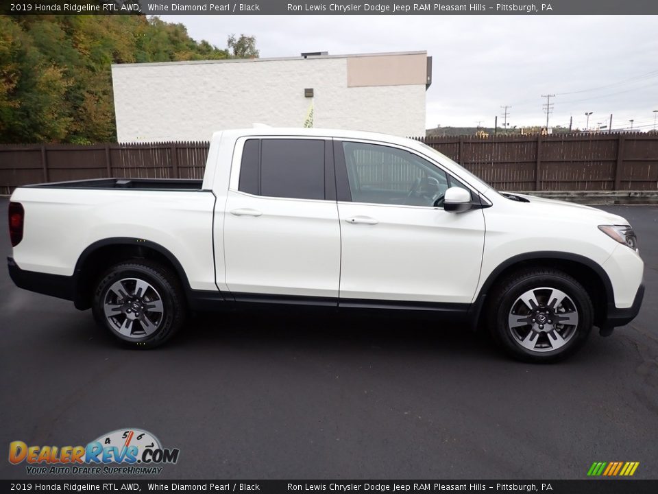 2019 Honda Ridgeline RTL AWD White Diamond Pearl / Black Photo #6