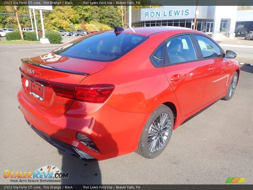 2023 Kia Forte GT-Line Fire Orange / Black Photo #8