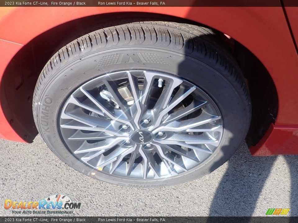 2023 Kia Forte GT-Line Fire Orange / Black Photo #9