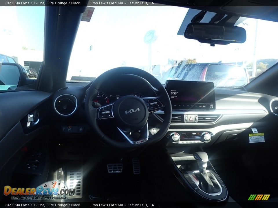 2023 Kia Forte GT-Line Fire Orange / Black Photo #13