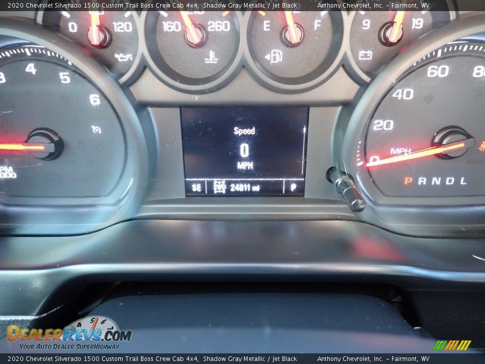 2020 Chevrolet Silverado 1500 Custom Trail Boss Crew Cab 4x4 Shadow Gray Metallic / Jet Black Photo #20