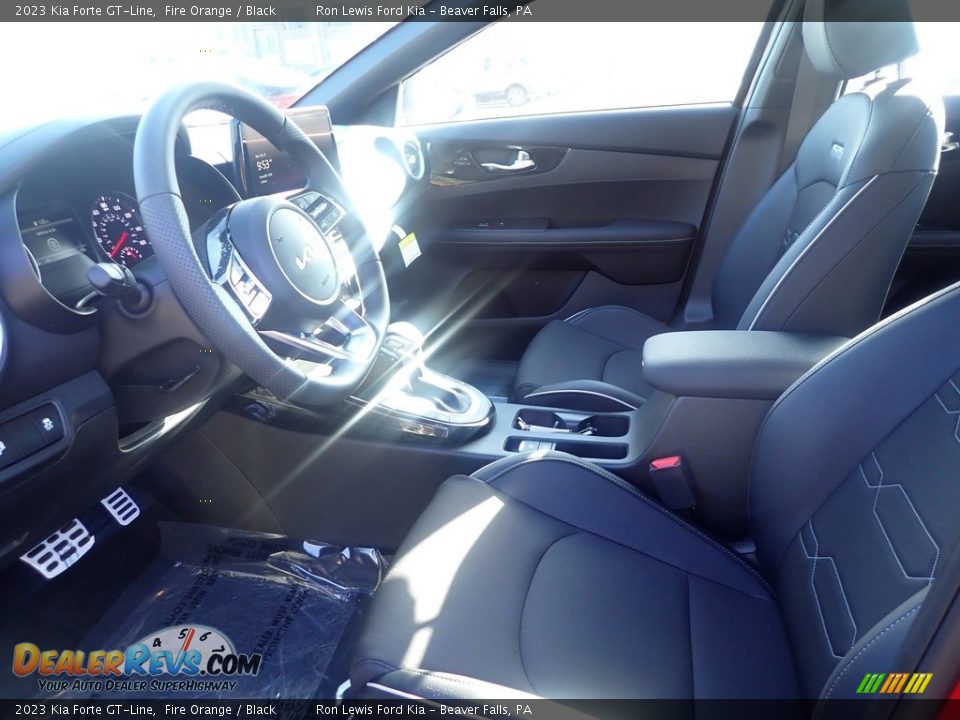 2023 Kia Forte GT-Line Fire Orange / Black Photo #14