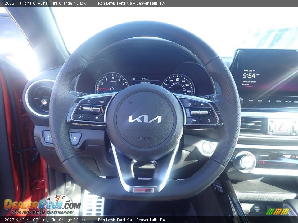2023 Kia Forte GT-Line Fire Orange / Black Photo #19