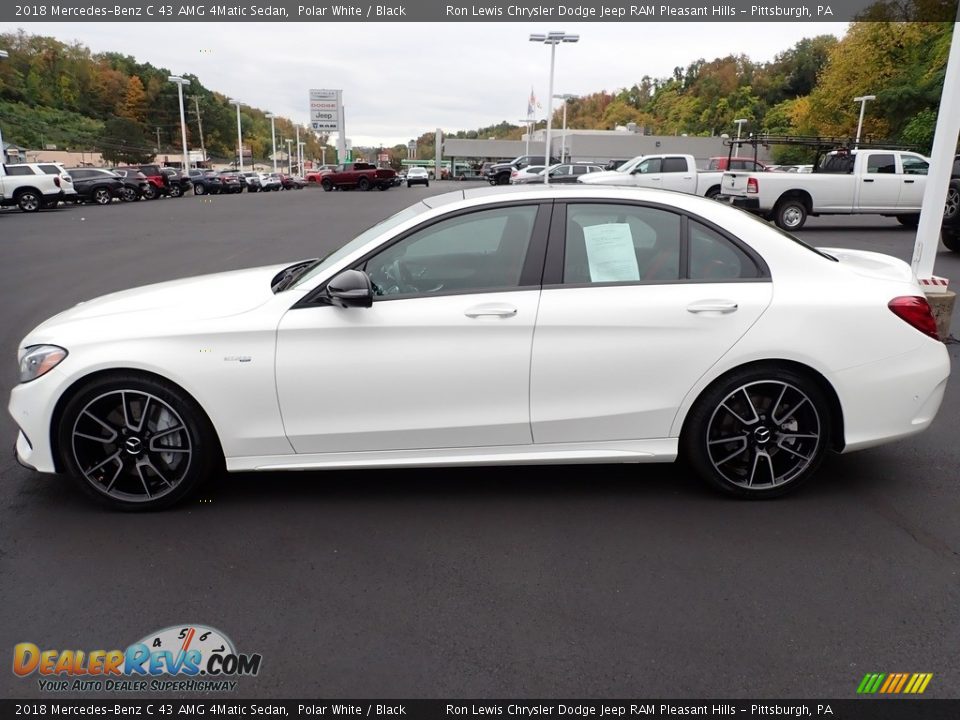 2018 Mercedes-Benz C 43 AMG 4Matic Sedan Polar White / Black Photo #2