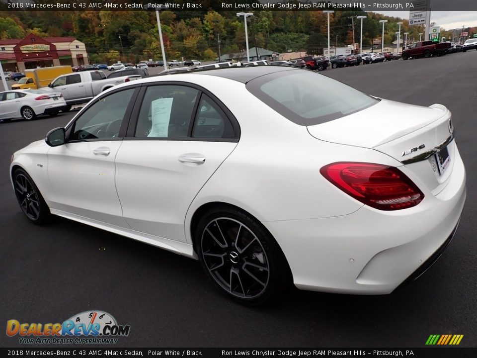 2018 Mercedes-Benz C 43 AMG 4Matic Sedan Polar White / Black Photo #3