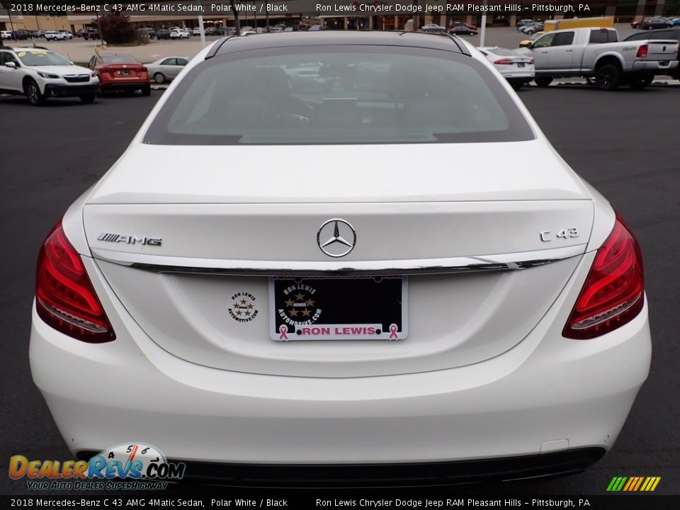 2018 Mercedes-Benz C 43 AMG 4Matic Sedan Polar White / Black Photo #4