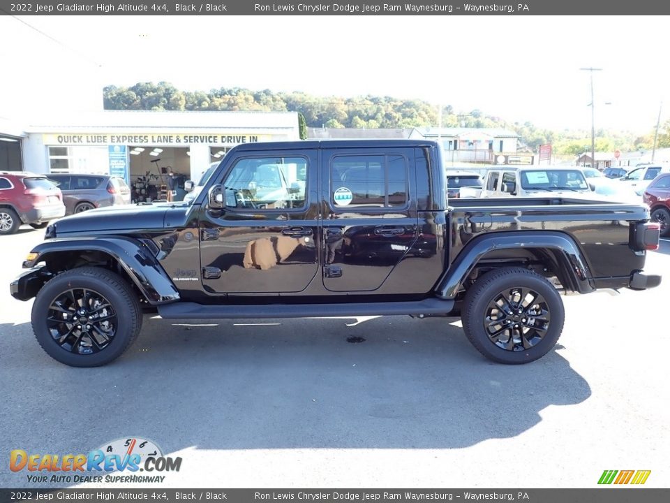 2022 Jeep Gladiator High Altitude 4x4 Black / Black Photo #2