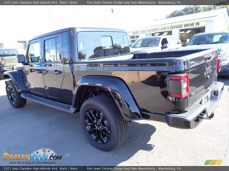 2022 Jeep Gladiator High Altitude 4x4 Black / Black Photo #3