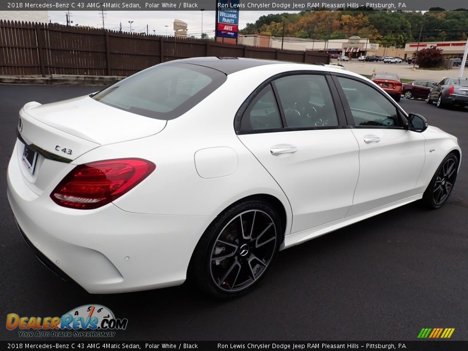 2018 Mercedes-Benz C 43 AMG 4Matic Sedan Polar White / Black Photo #6