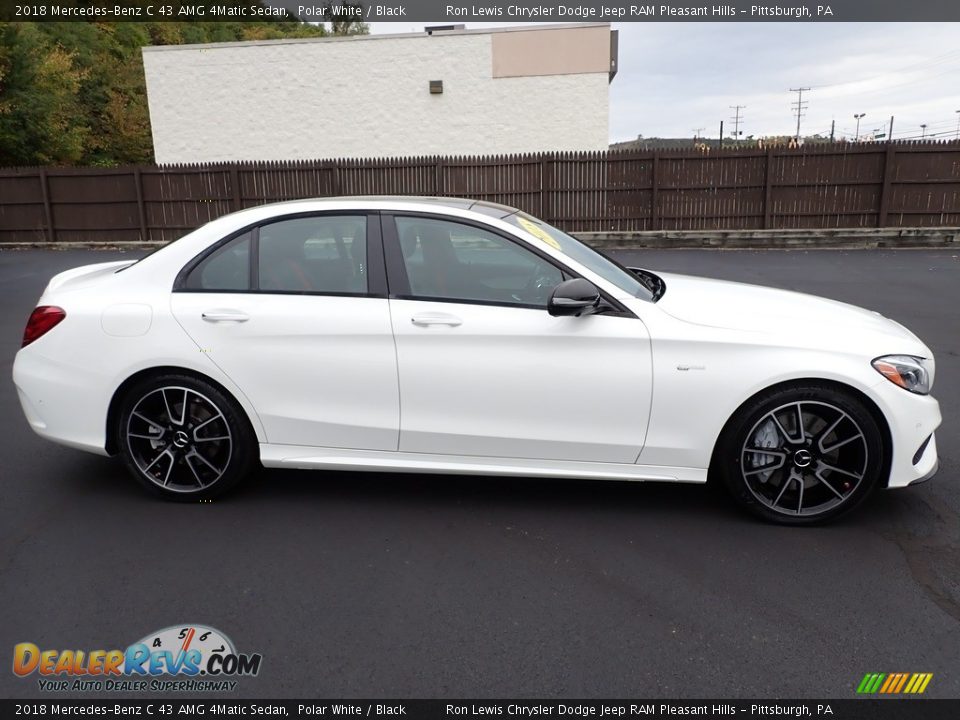 2018 Mercedes-Benz C 43 AMG 4Matic Sedan Polar White / Black Photo #7