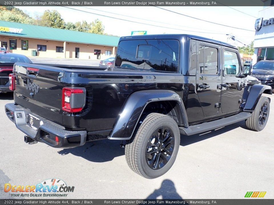 2022 Jeep Gladiator High Altitude 4x4 Black / Black Photo #5