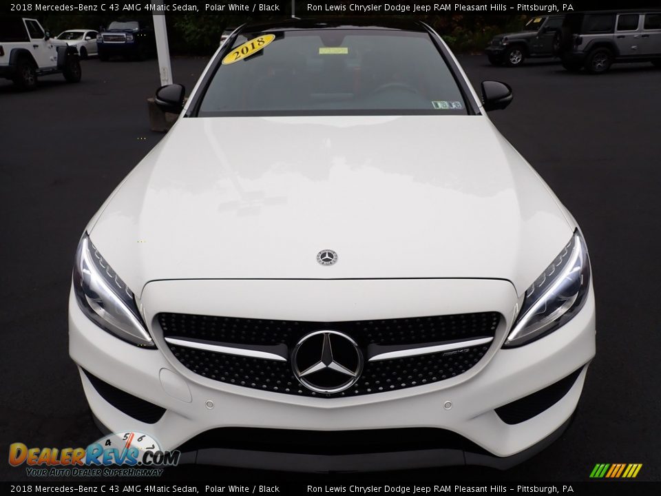 2018 Mercedes-Benz C 43 AMG 4Matic Sedan Polar White / Black Photo #9