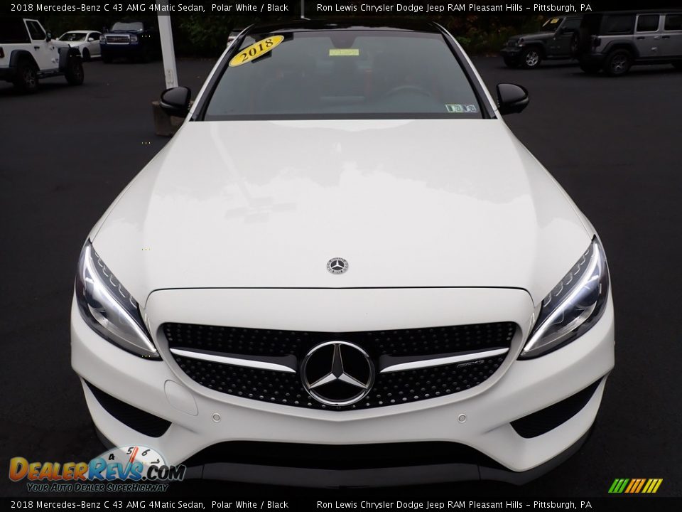 2018 Mercedes-Benz C 43 AMG 4Matic Sedan Polar White / Black Photo #9