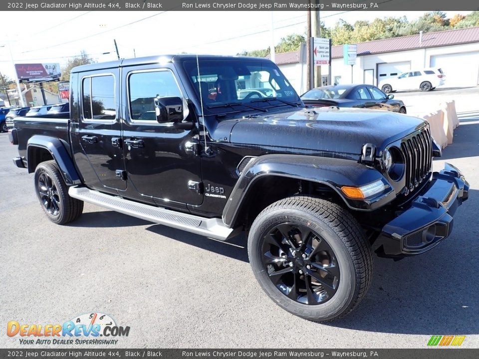 2022 Jeep Gladiator High Altitude 4x4 Black / Black Photo #7