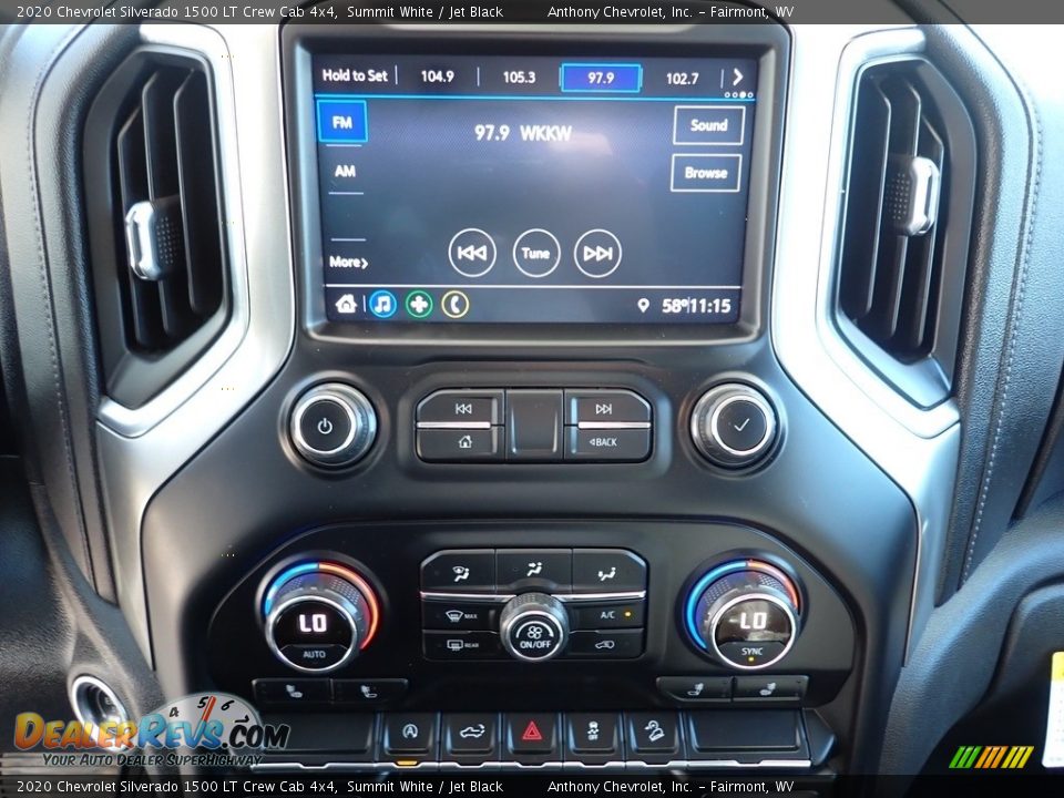 2020 Chevrolet Silverado 1500 LT Crew Cab 4x4 Summit White / Jet Black Photo #19