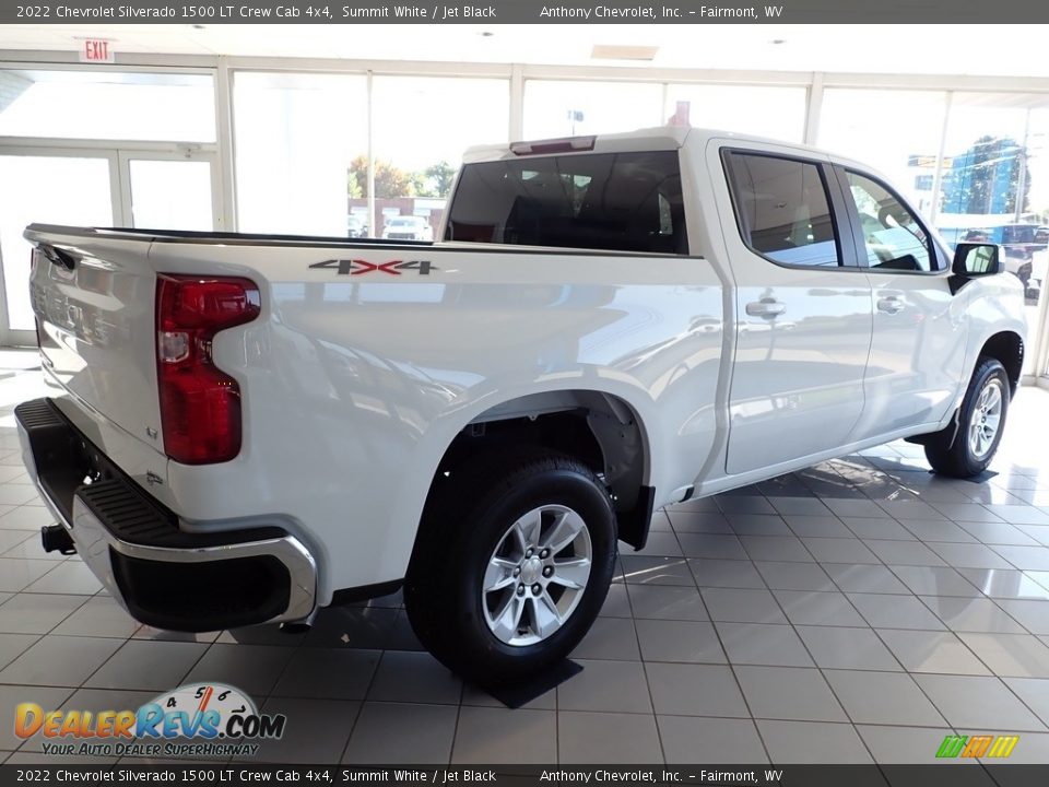 2022 Chevrolet Silverado 1500 LT Crew Cab 4x4 Summit White / Jet Black Photo #3