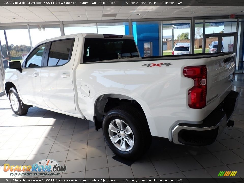 2022 Chevrolet Silverado 1500 LT Crew Cab 4x4 Summit White / Jet Black Photo #5