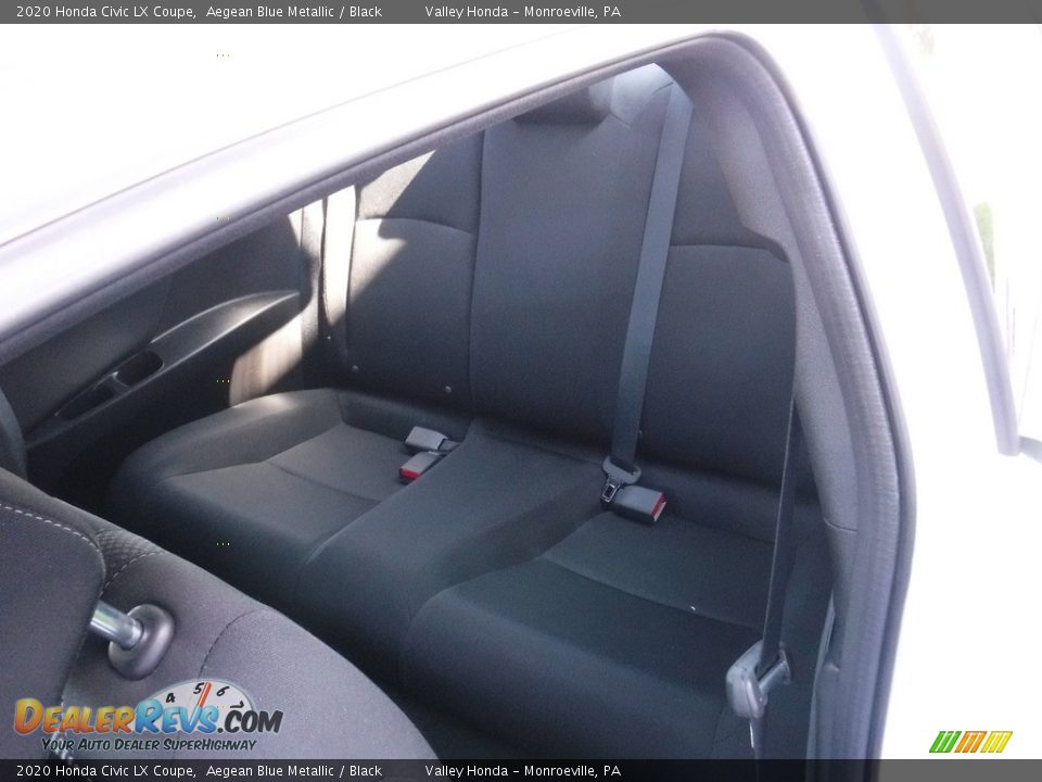 2020 Honda Civic LX Coupe Aegean Blue Metallic / Black Photo #24
