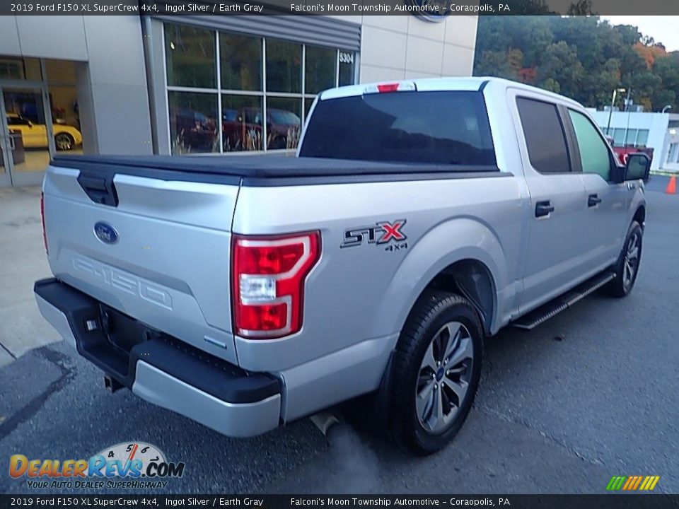 2019 Ford F150 XL SuperCrew 4x4 Ingot Silver / Earth Gray Photo #2