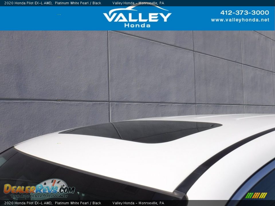 2020 Honda Pilot EX-L AWD Platinum White Pearl / Black Photo #3