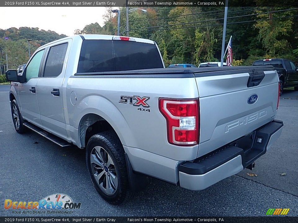 2019 Ford F150 XL SuperCrew 4x4 Ingot Silver / Earth Gray Photo #5