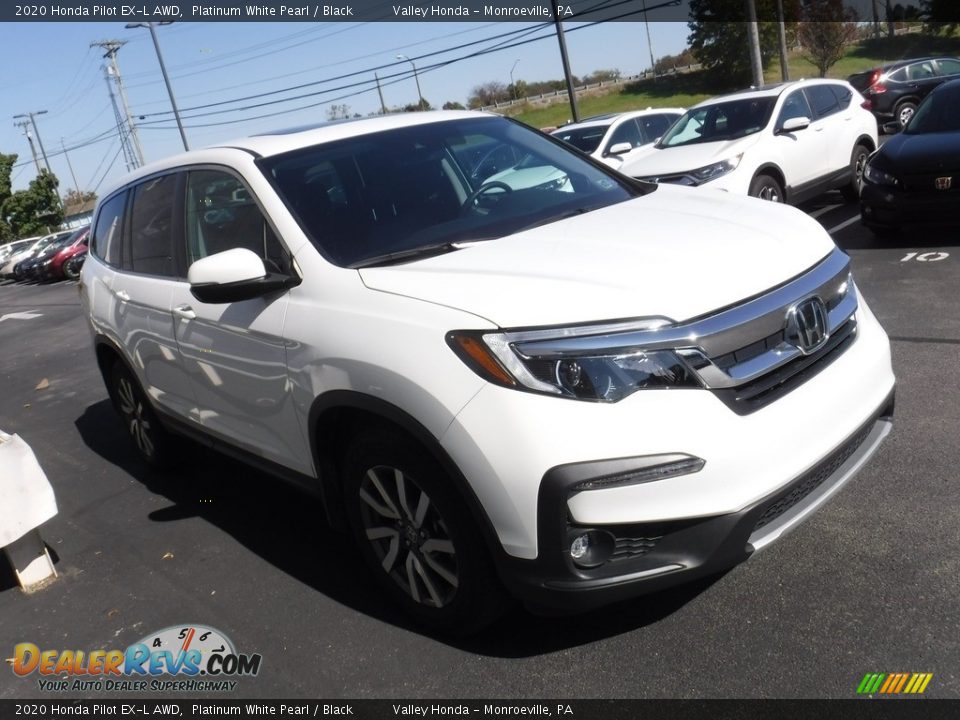 2020 Honda Pilot EX-L AWD Platinum White Pearl / Black Photo #5