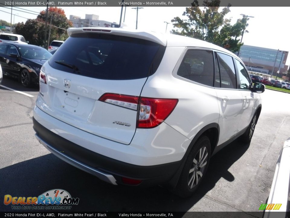 2020 Honda Pilot EX-L AWD Platinum White Pearl / Black Photo #7