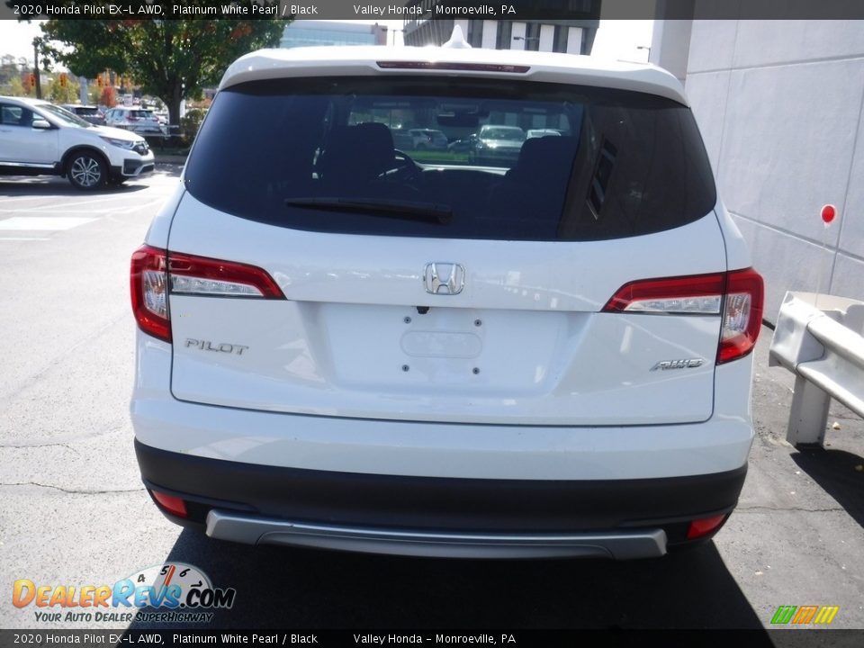 2020 Honda Pilot EX-L AWD Platinum White Pearl / Black Photo #8