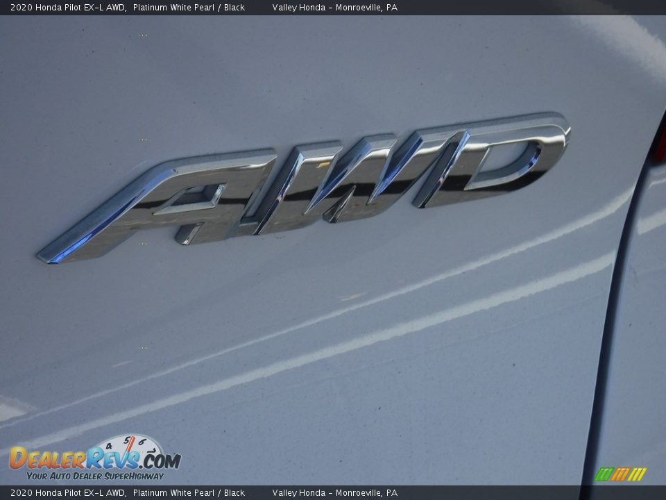 2020 Honda Pilot EX-L AWD Platinum White Pearl / Black Photo #9
