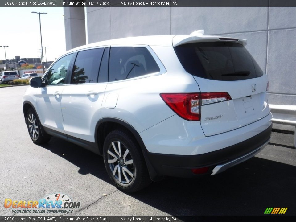2020 Honda Pilot EX-L AWD Platinum White Pearl / Black Photo #10